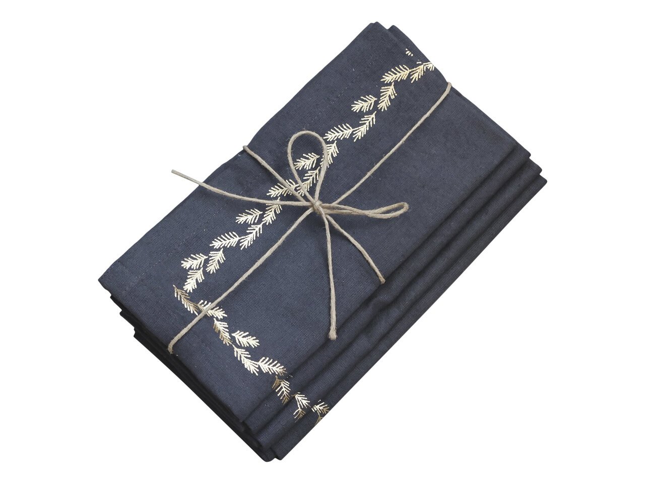 Serviette Mit Golddruck Er Set Von Chic Antique G Nstig Bestellen