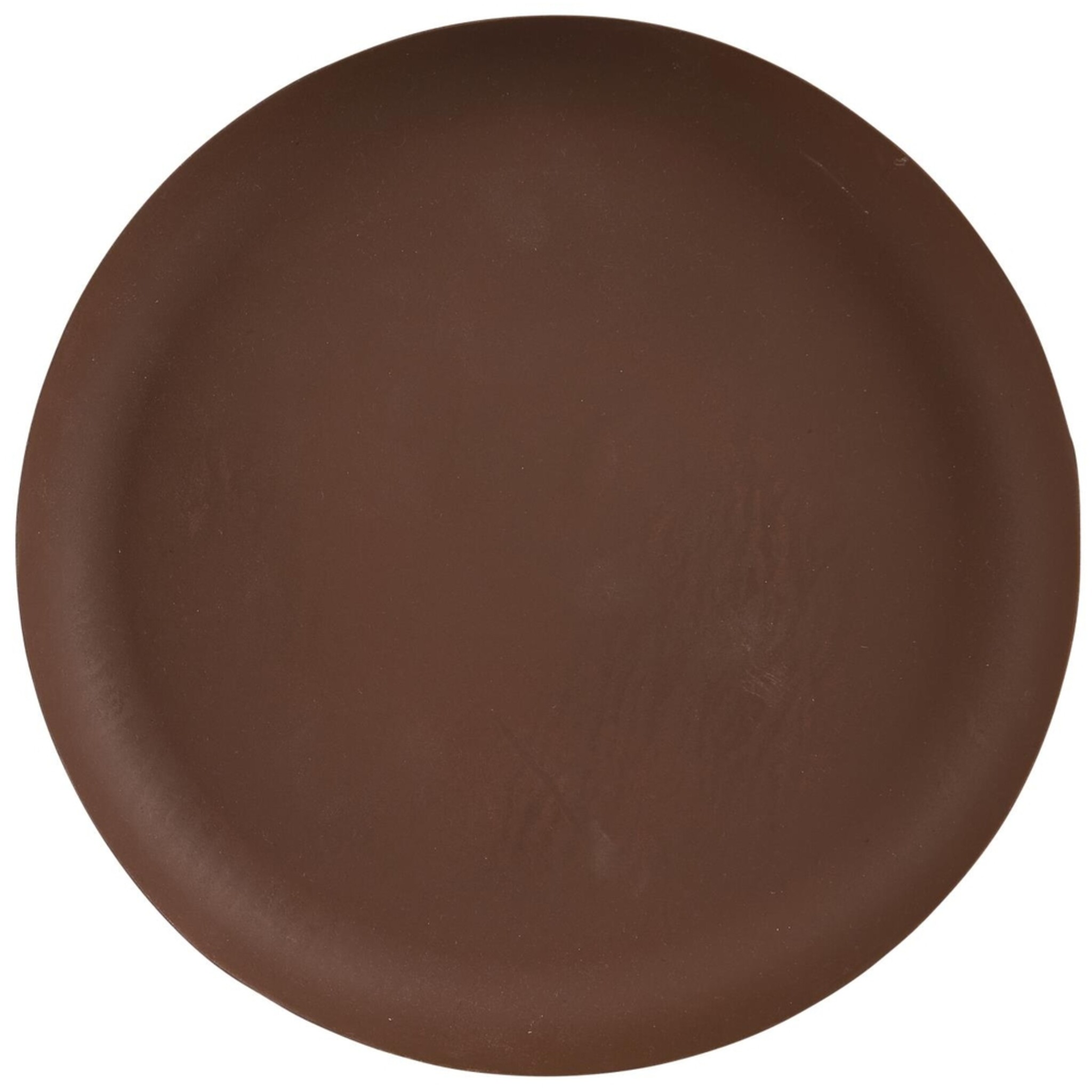 Kerzentablett antikbraun, rund, braun Höhe 2.2, Ø 19.5 cm