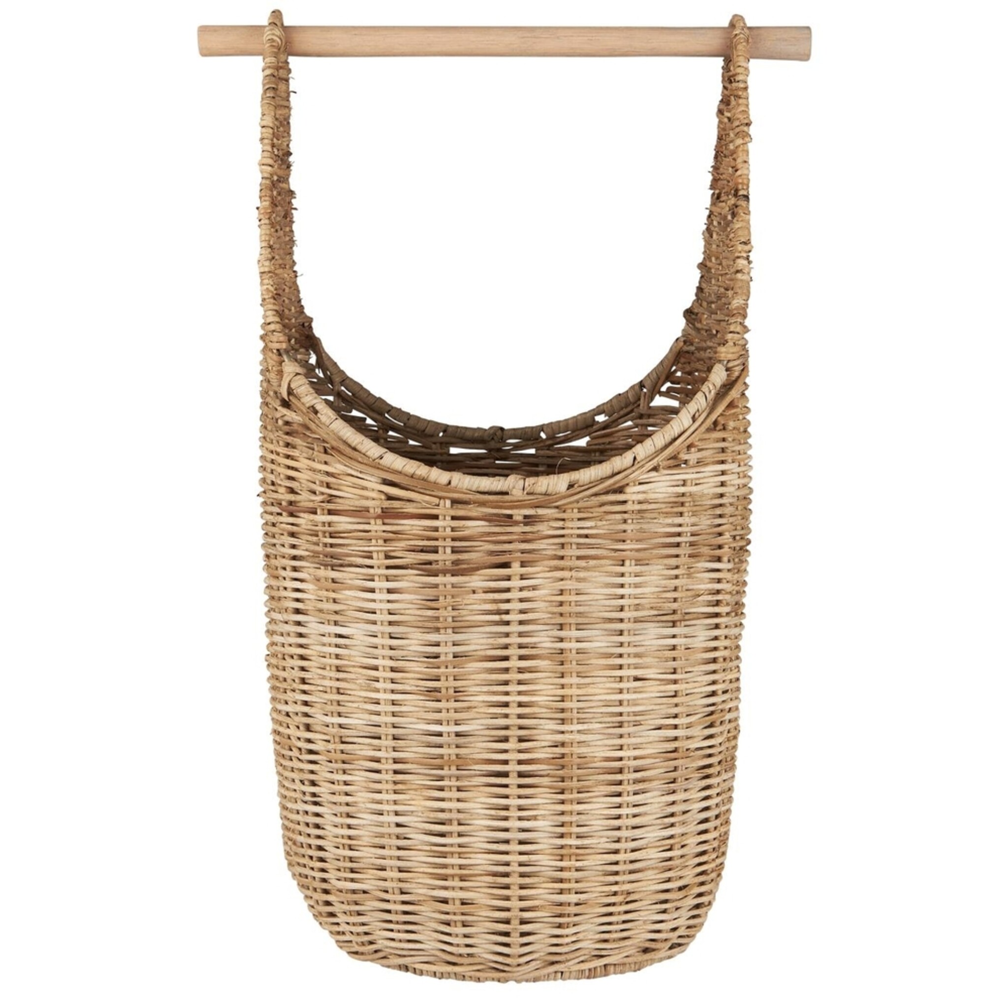 Korb mit Toilettenpapierhalter Rattan, natur 