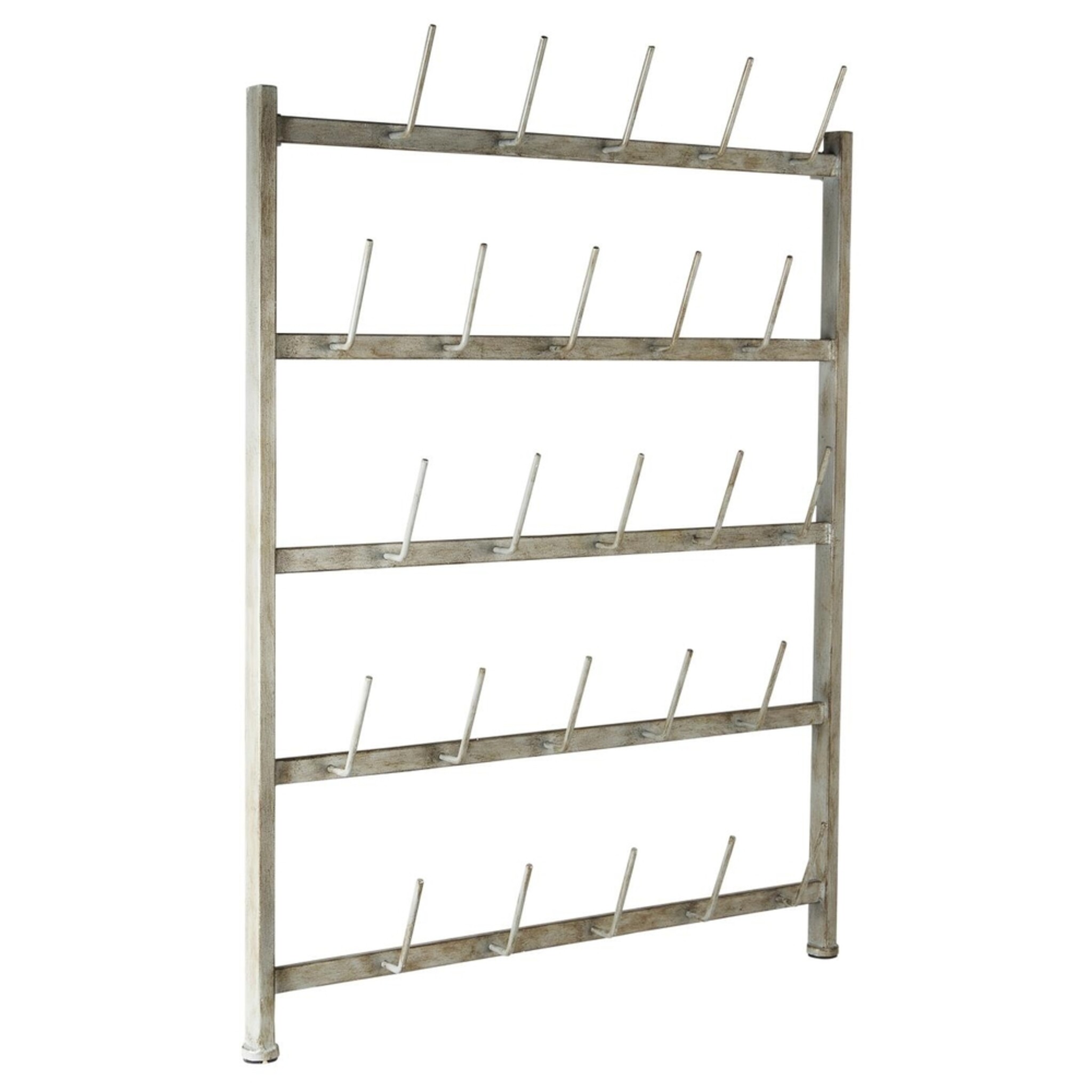 Becher Wanddisplay mit 25 Armen, grau 