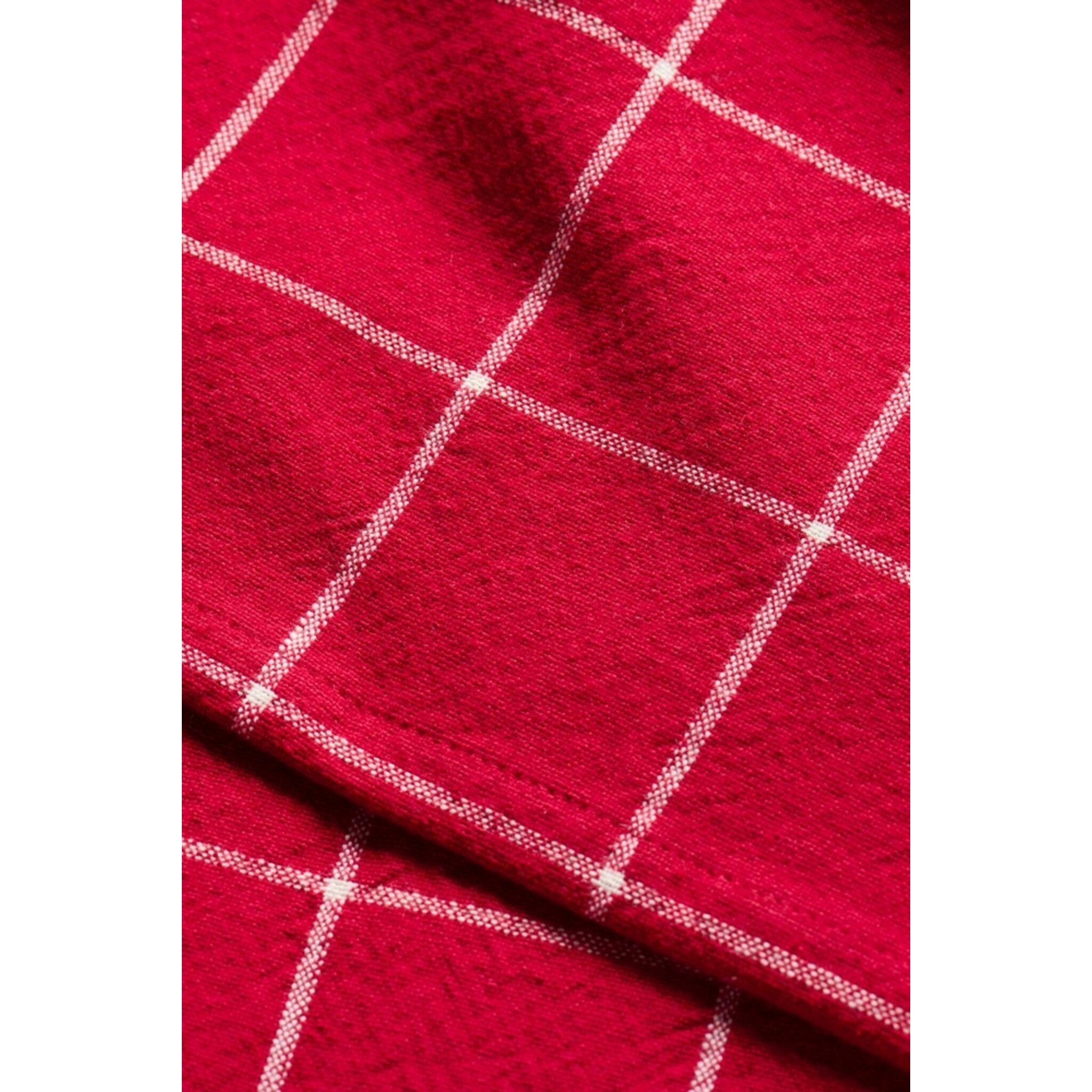 Tischdecke Silja länglich rot Karos, rot 