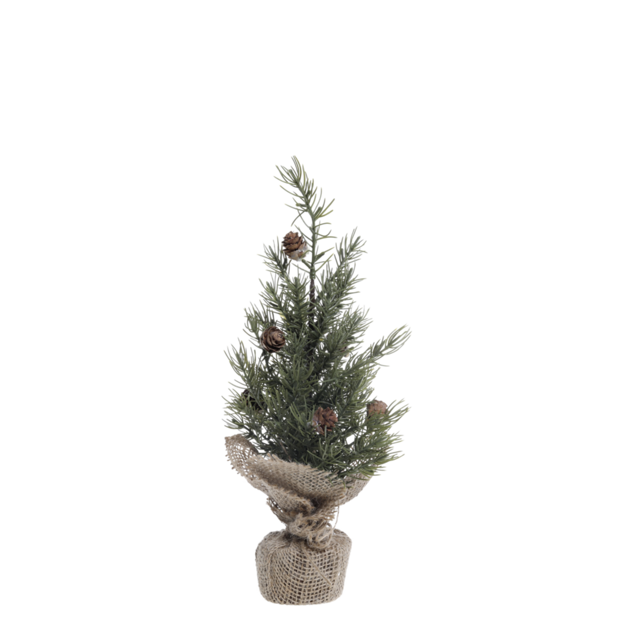 Künstllicher Fleur Tannenbaum mit Zapfen, grün 30 cm
