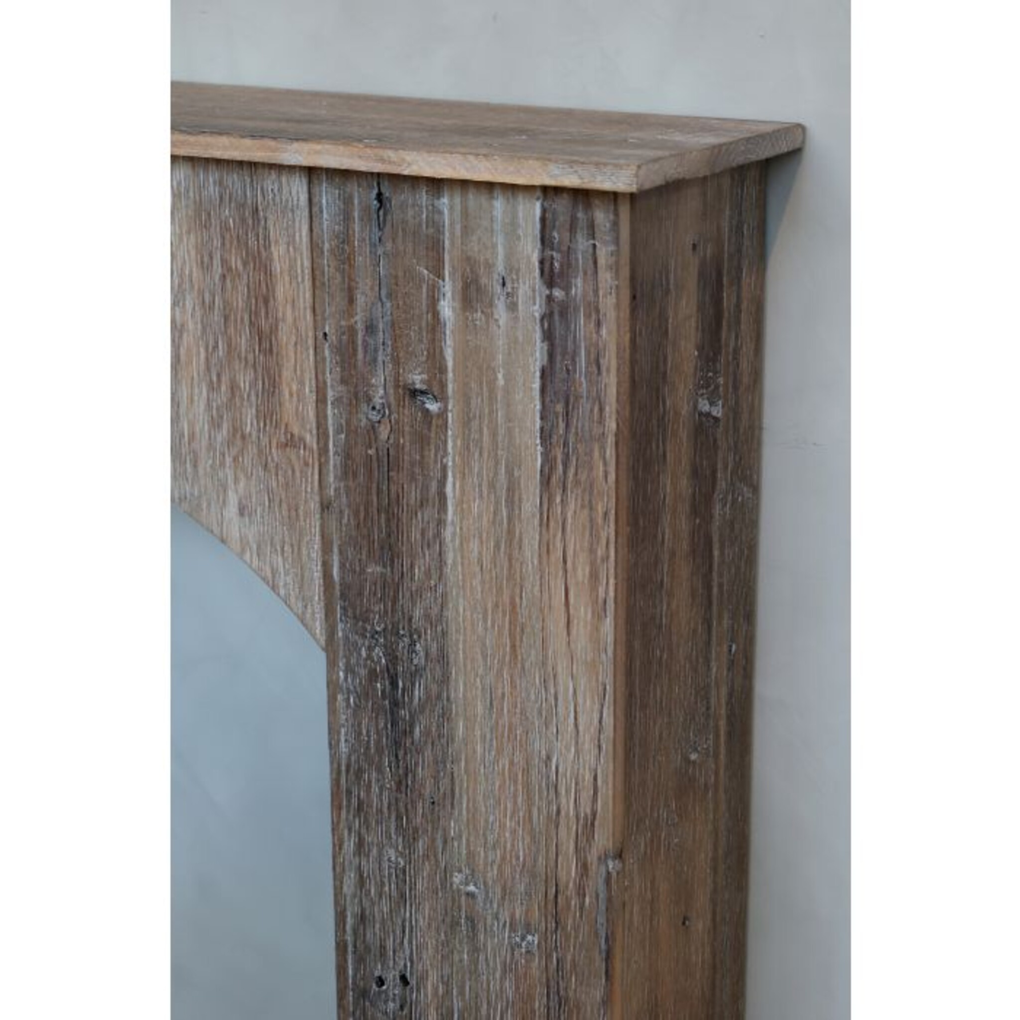 Grimaud Deko Kaminumrandung Recyclingholz, natur