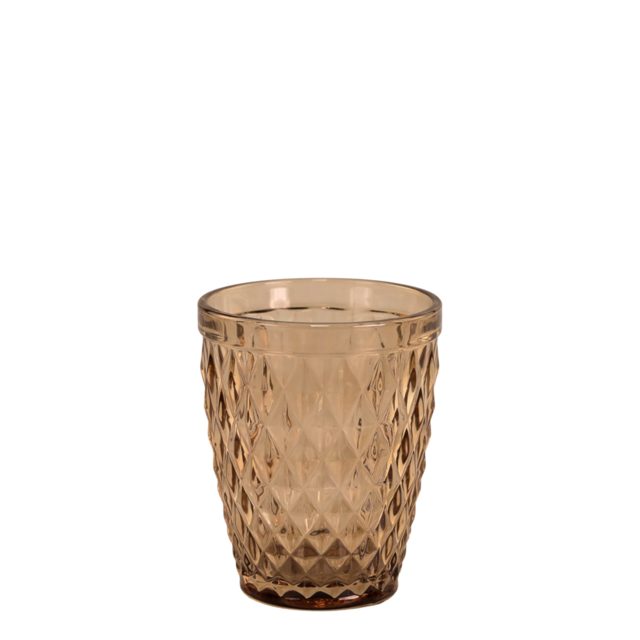 Saint-Émilion Glas mit Muster, honig 