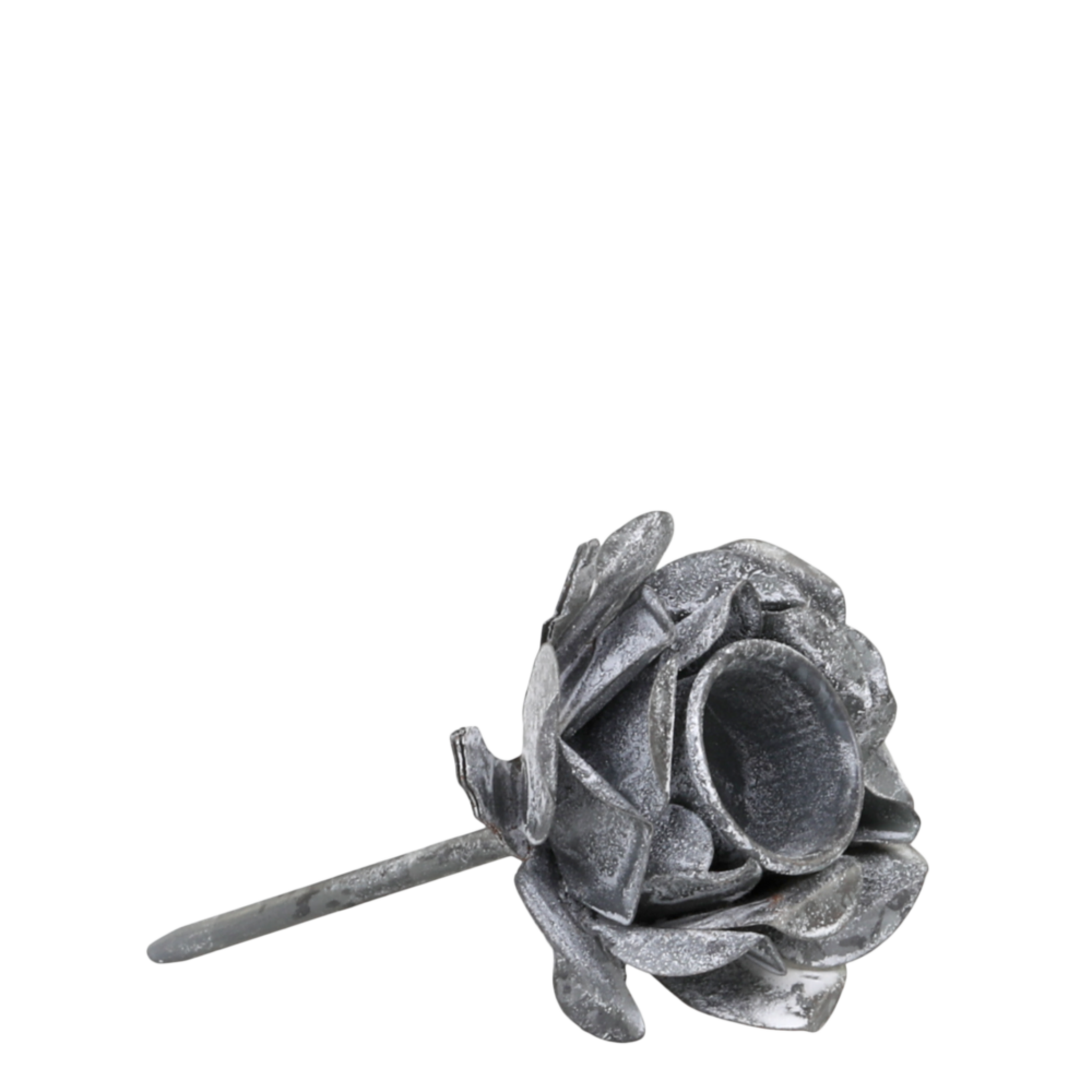 Kerzenhalter mit Spieß, Rosenform,  