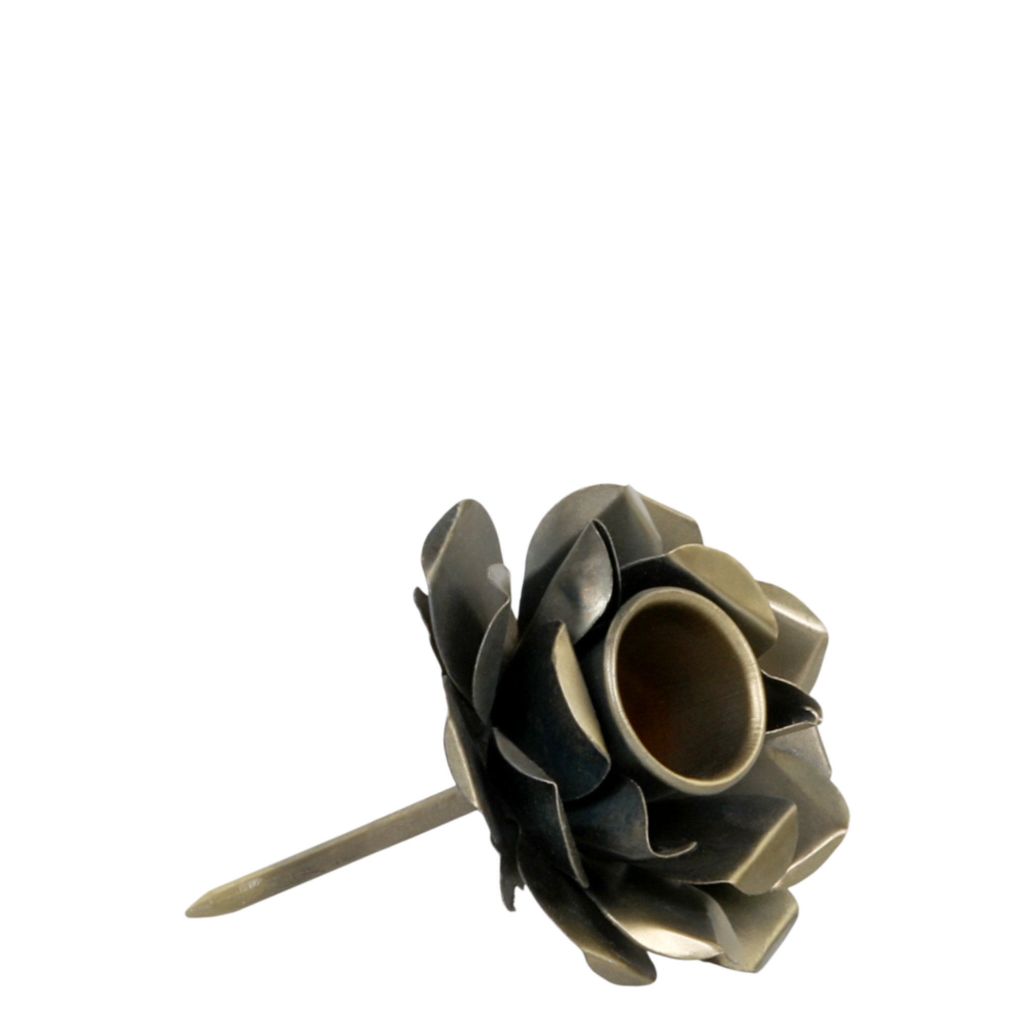 Kerzenhalter mit Spieß Blüte, gold 