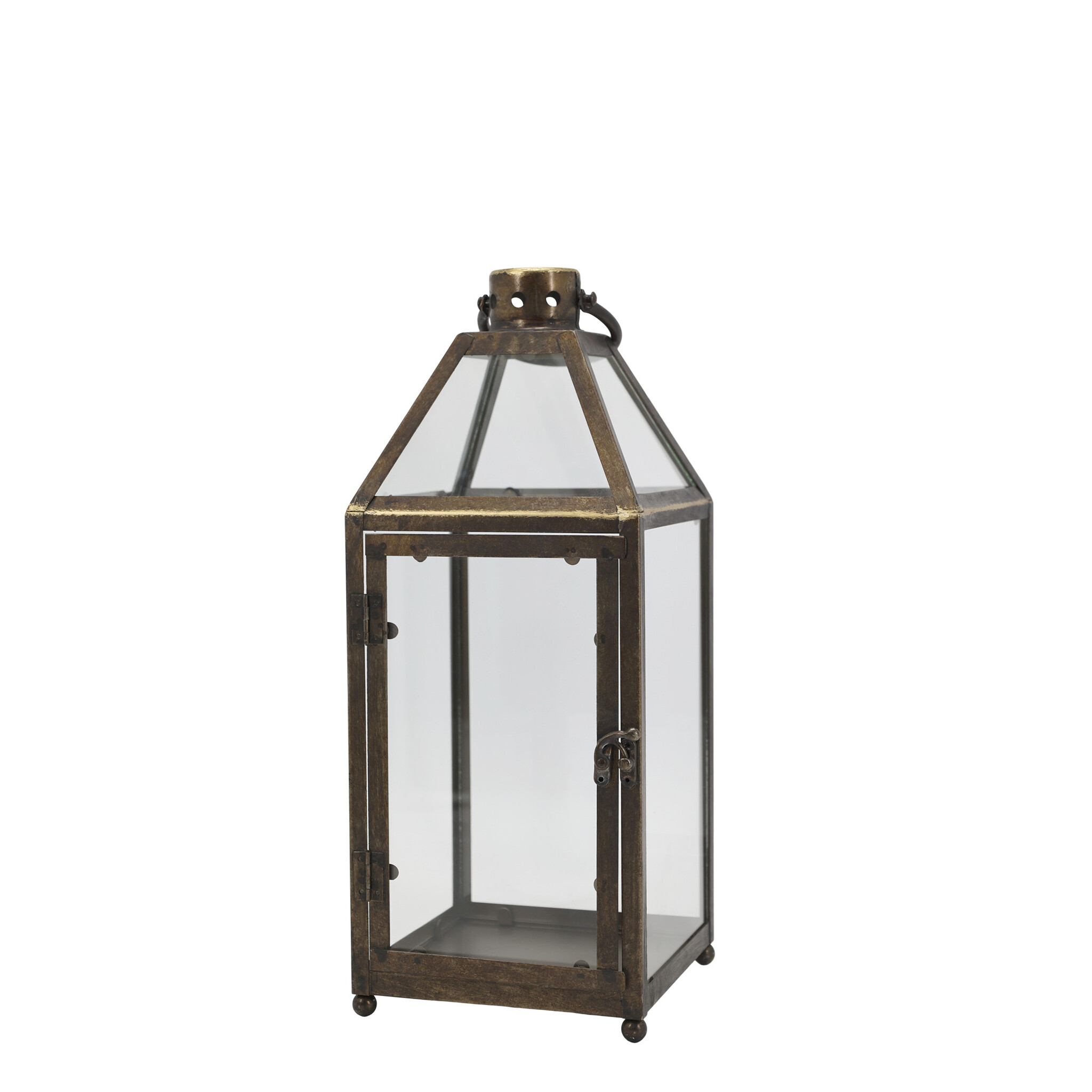 Laterne Vintage Antik Messing, messing 18 x 19 x 45 cm