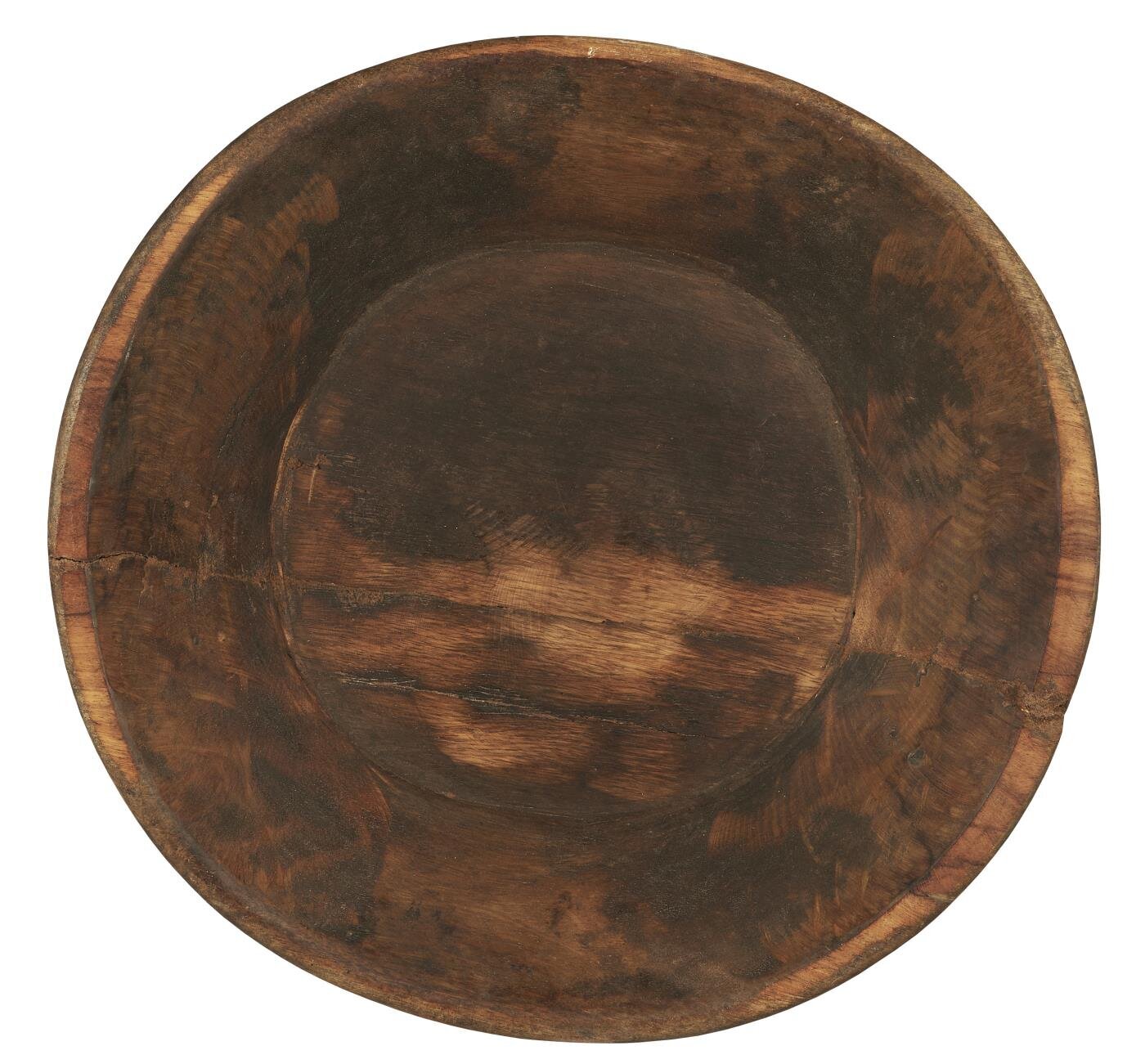 Rustikale Holzschale UNIKA, natur Höhe 7, Ø 35 cm