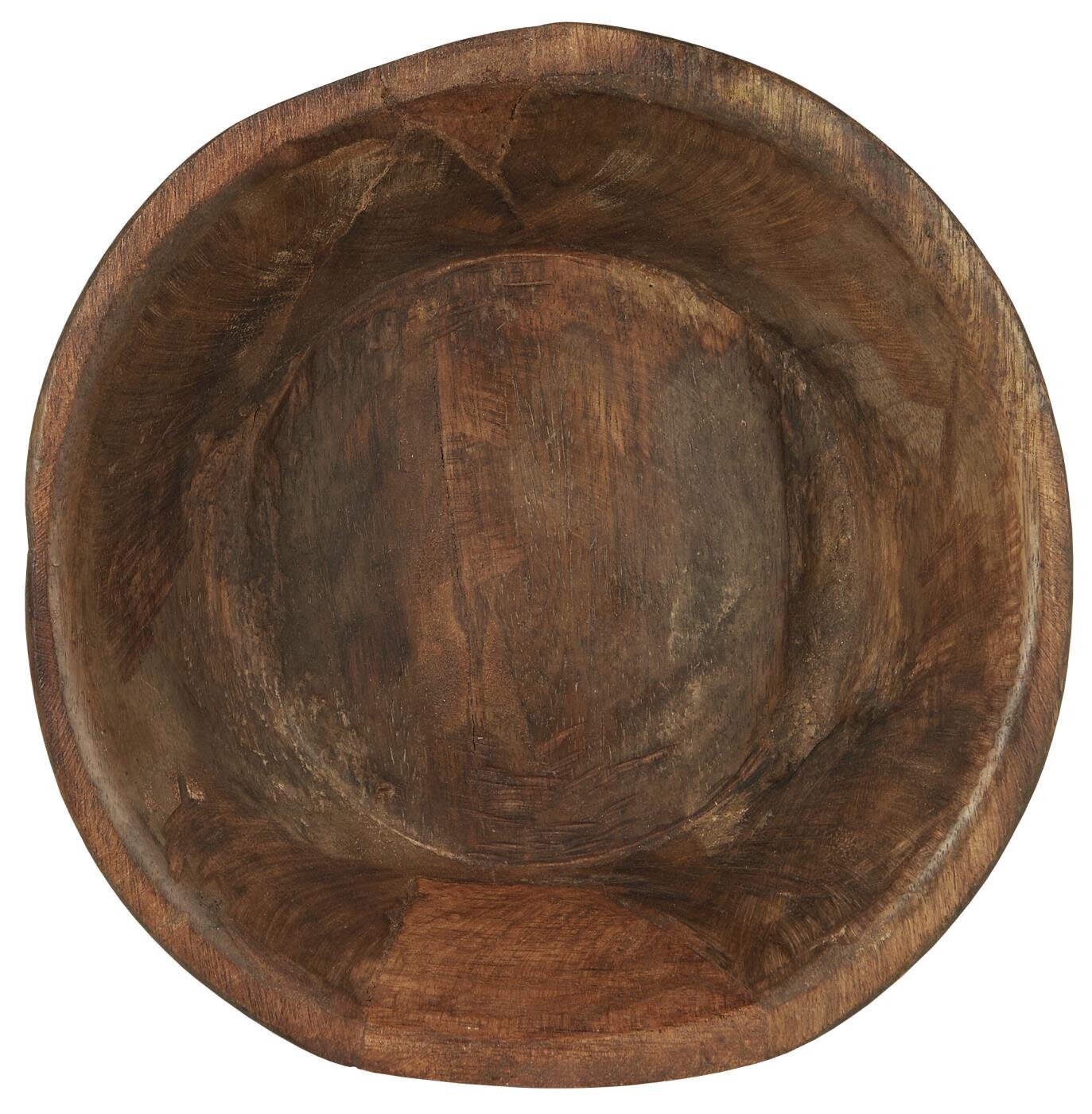 Rustikale Holzschale UNIKA, natur Höhe 7, Ø 28 cm