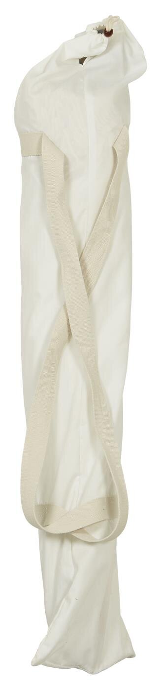 Sonnenschirm weiss mit Fransen, weiss 