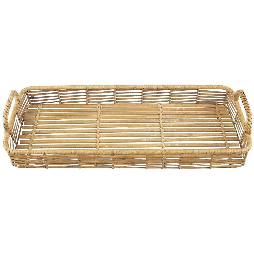 Tablett länglich mit Henkeln, natur 