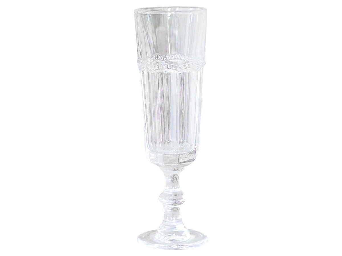 Chic Antique Antoinette Champagnerglas mit Perlenkante, farblos 