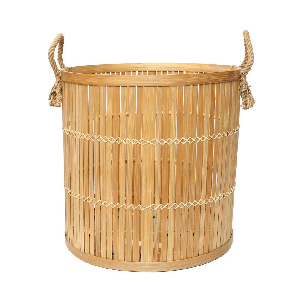 Bambus Korb, natur 40x40x40 cm