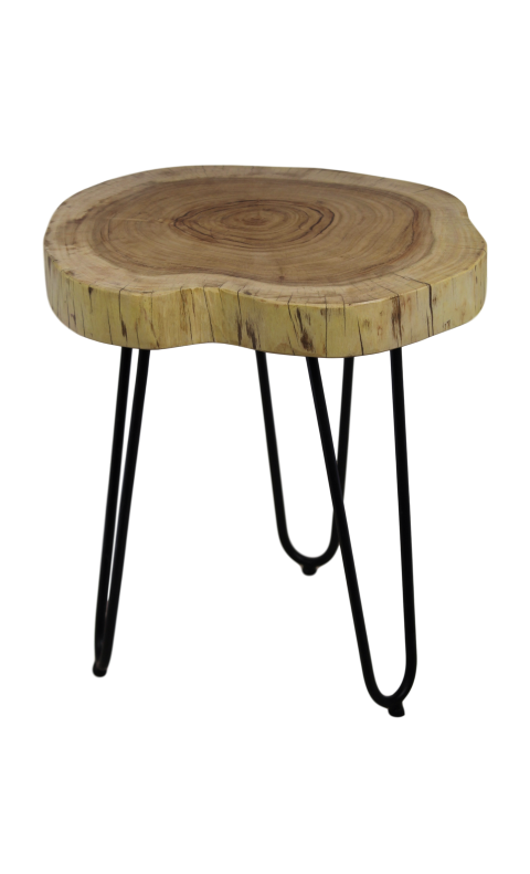 Beistelltisch Akazienholz, natur ø40-45x45