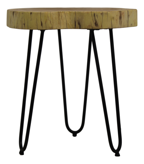 Beistelltisch Akazienholz, natur ø32-38x45
