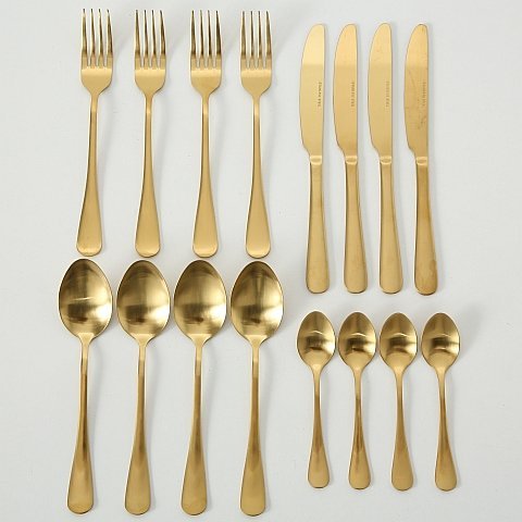 Besteckset Landlord 16 teilig gold, gold 