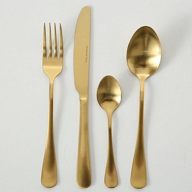 Besteckset Landlord 16 teilig gold, gold 