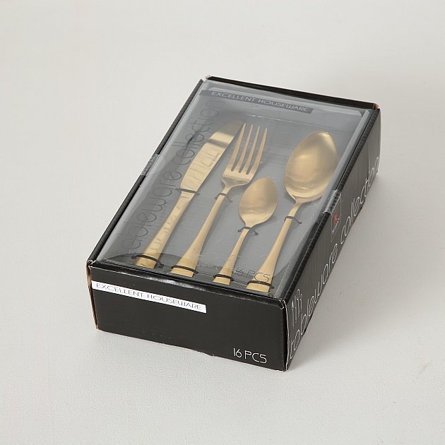 Besteckset Landlord 16 teilig gold, gold 