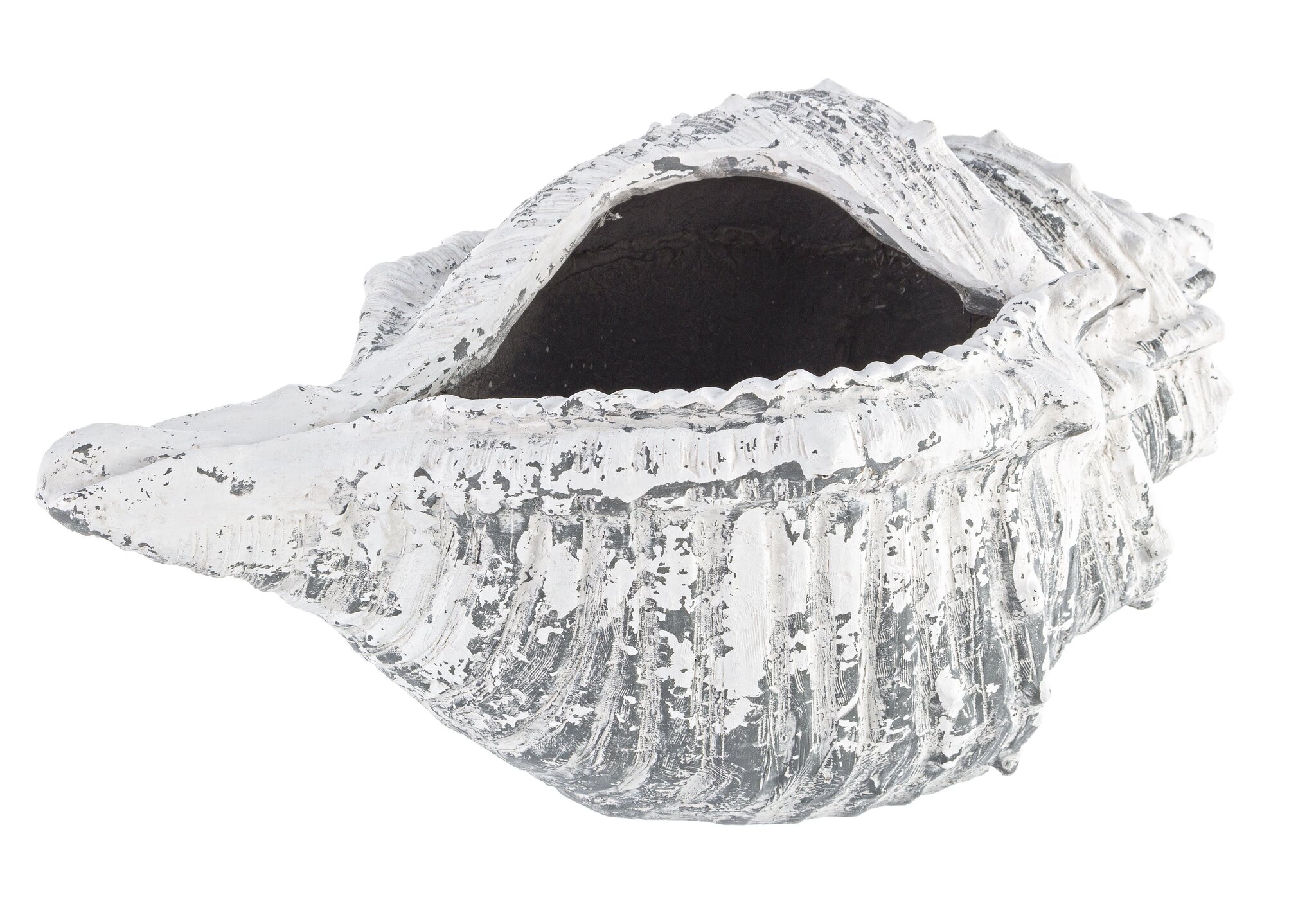 Pflanztopf Muschel, weiss 