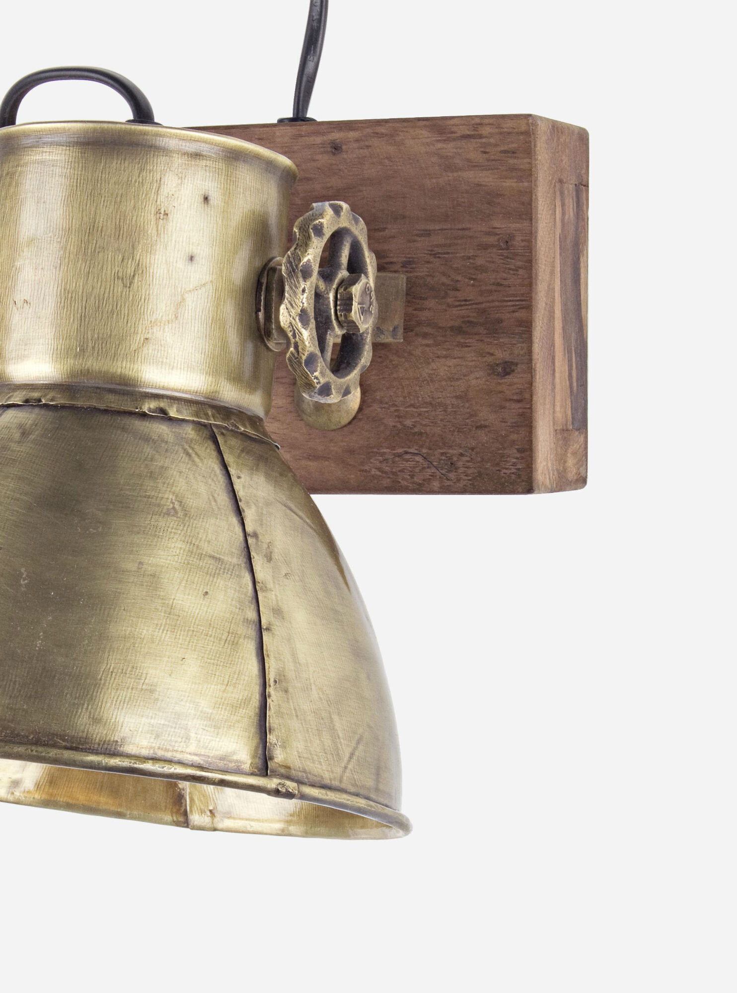 Wandleuchte Applique 1-flammig, messing 