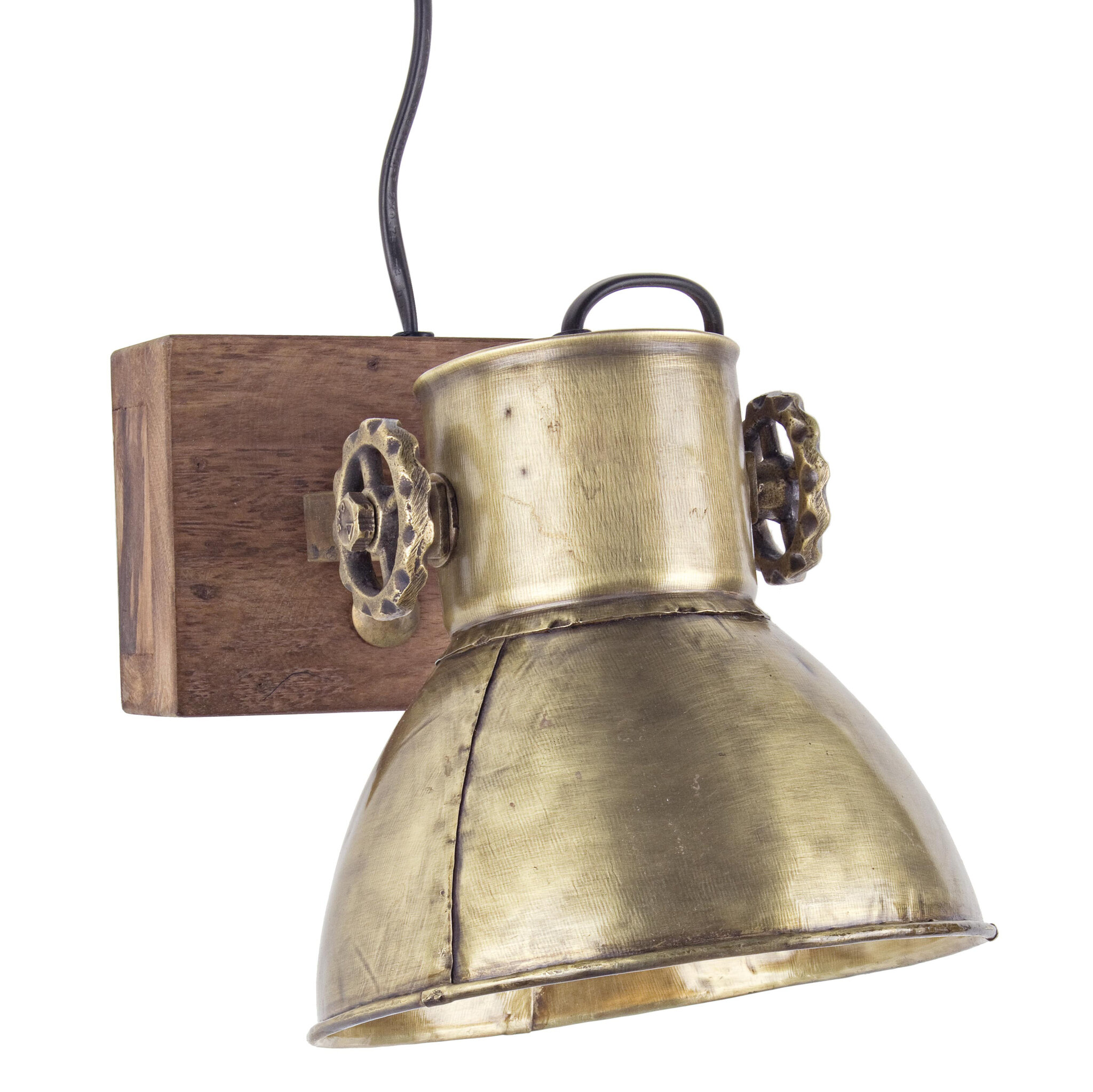 Wandleuchte Applique 1-flammig, messing 