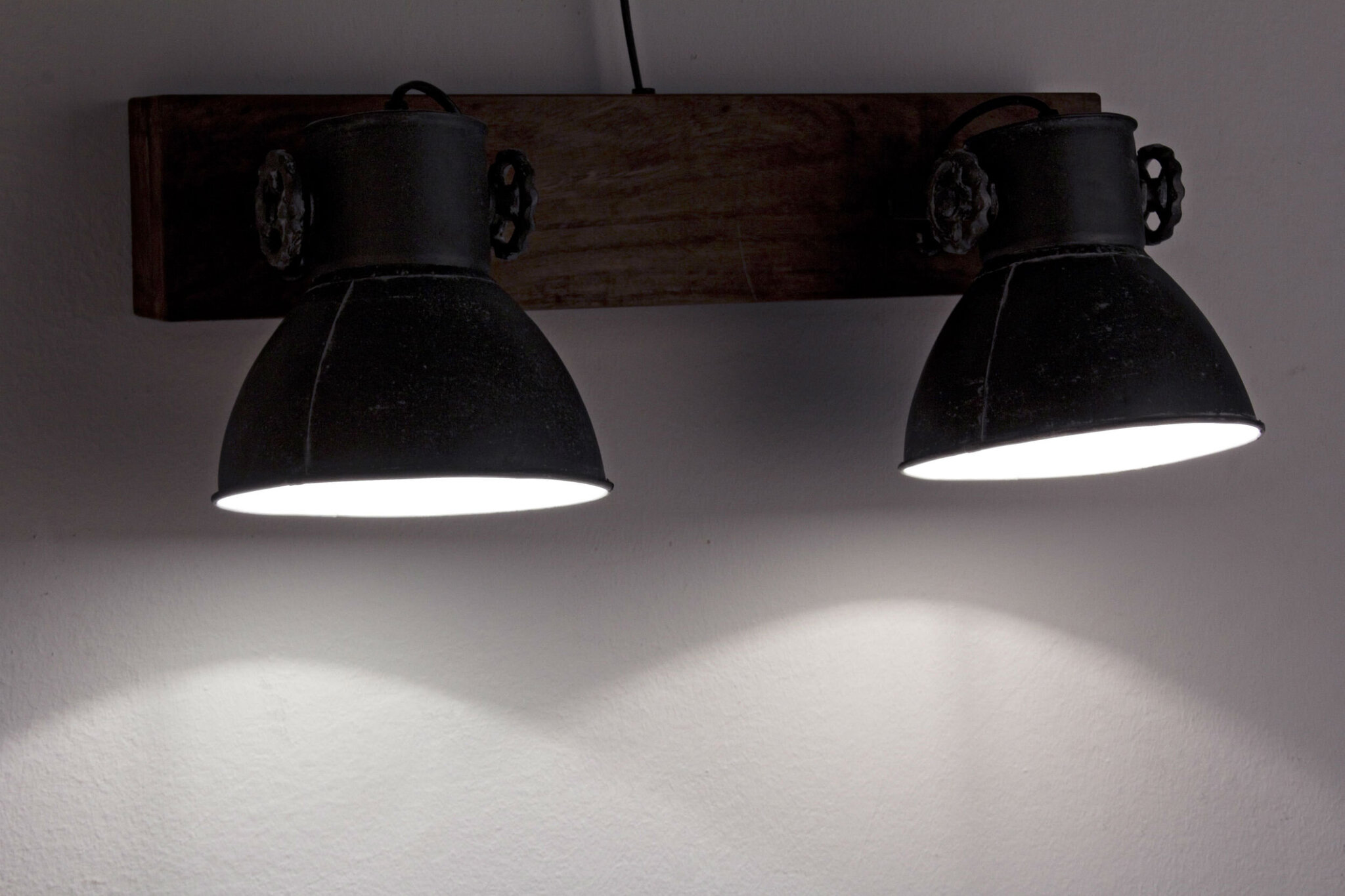 Wandleuchte Applique 2-flammig, grau 