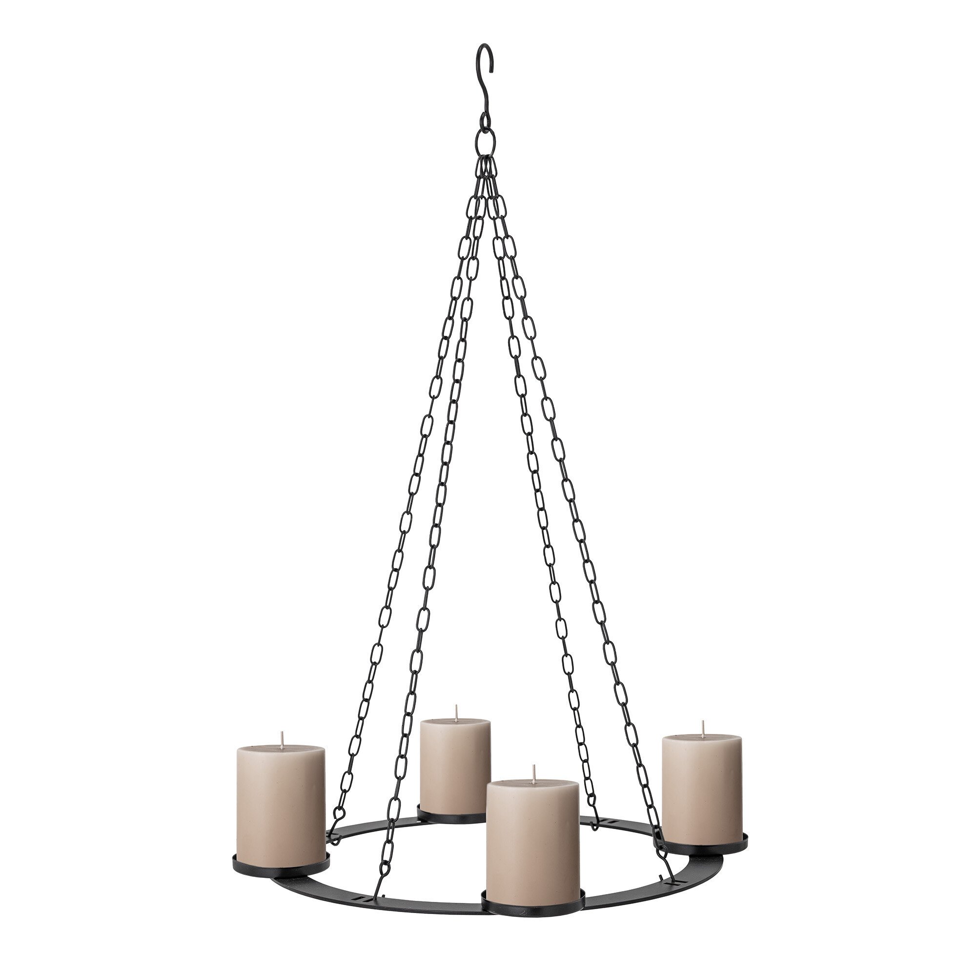 Adventskerzenhalter Jutta aus Eisen, schwarz 