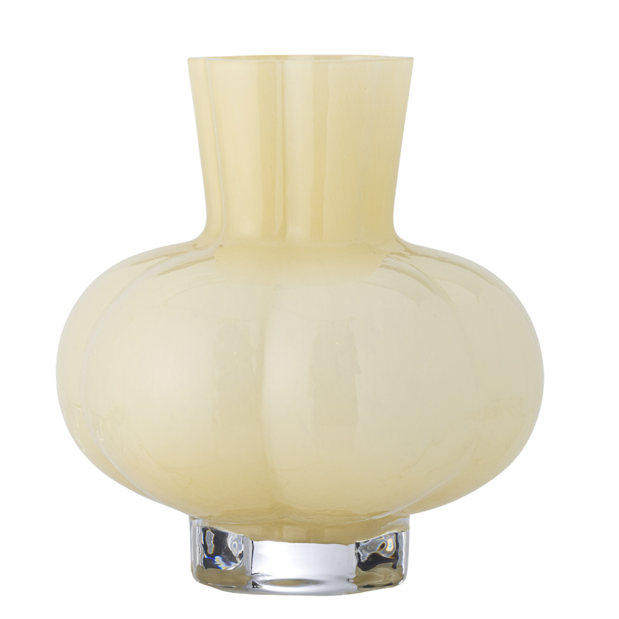 Alyssa Vase aus Glas, gelb 