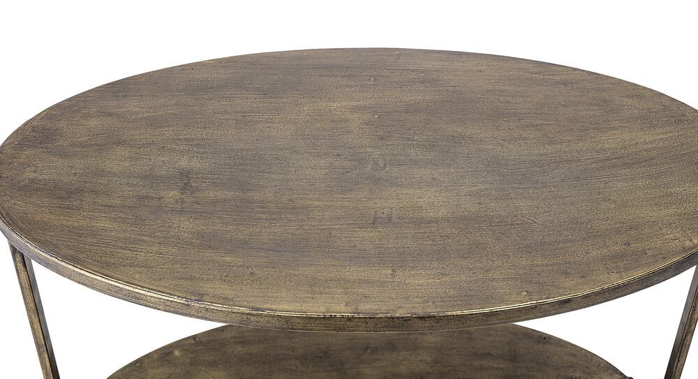 Beistelltisch Ramino aus Metall, messing 