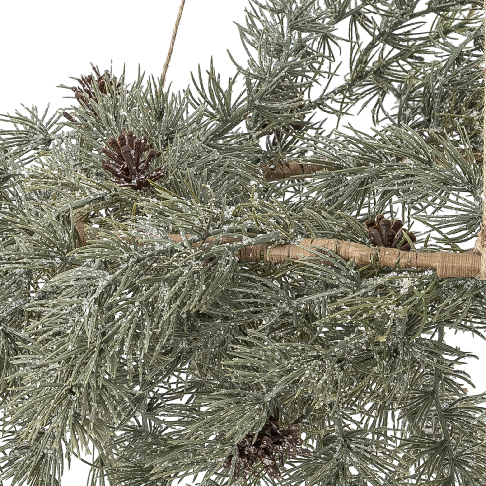 Cedar Künstlicher Adventskranz zum Aufhängen, grün 