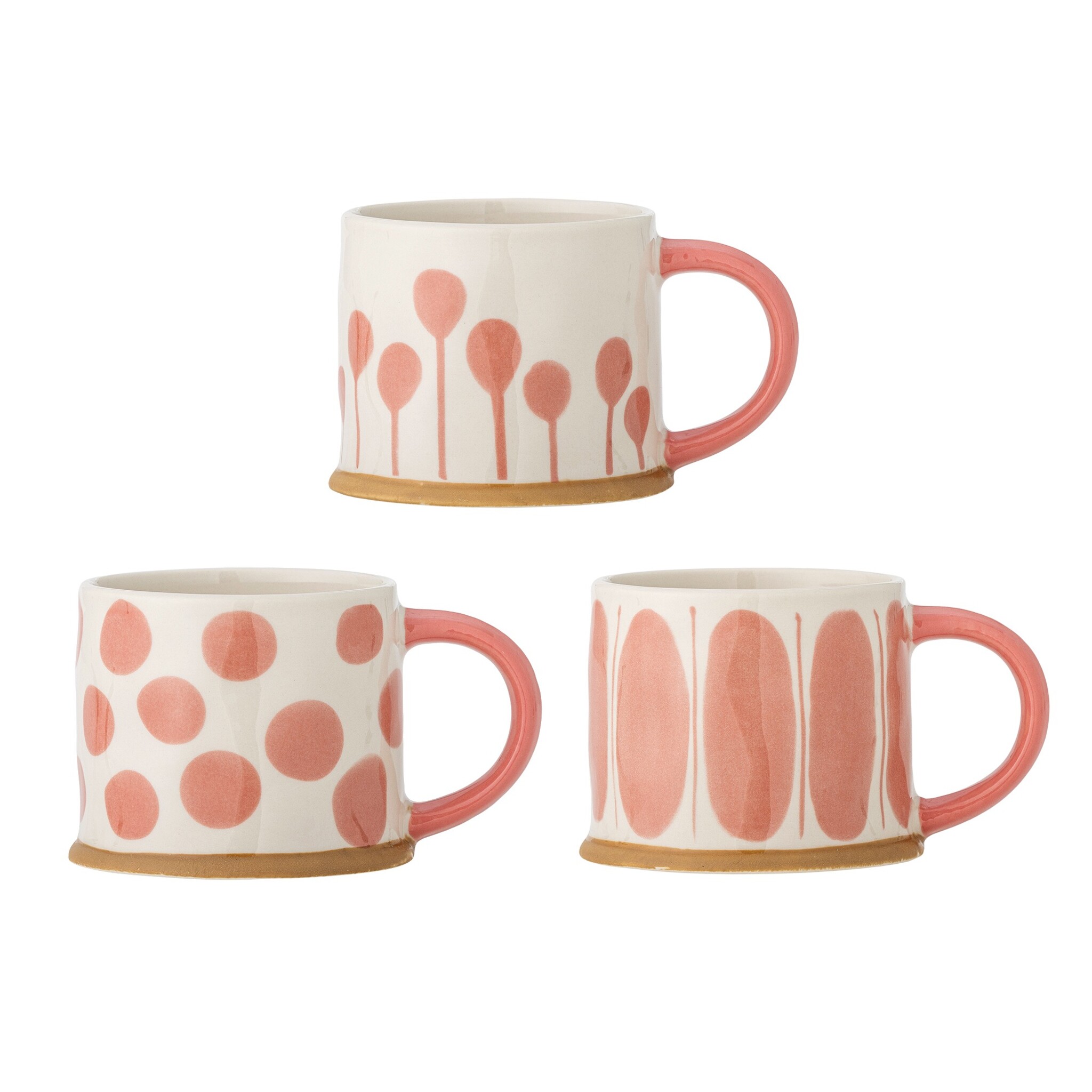 Creative Collection Linora Becher 3er-Set, rosa 