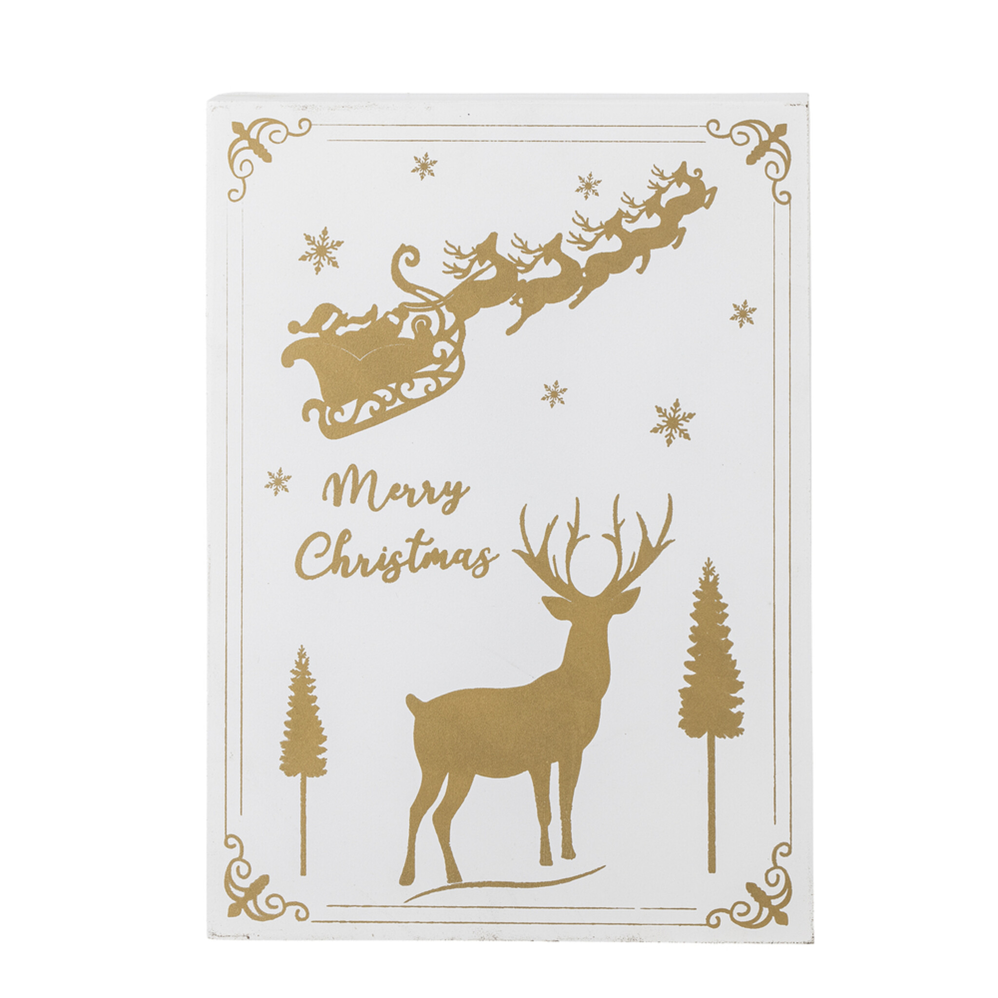 Elimar Adventskalender mit Licht, weiss 