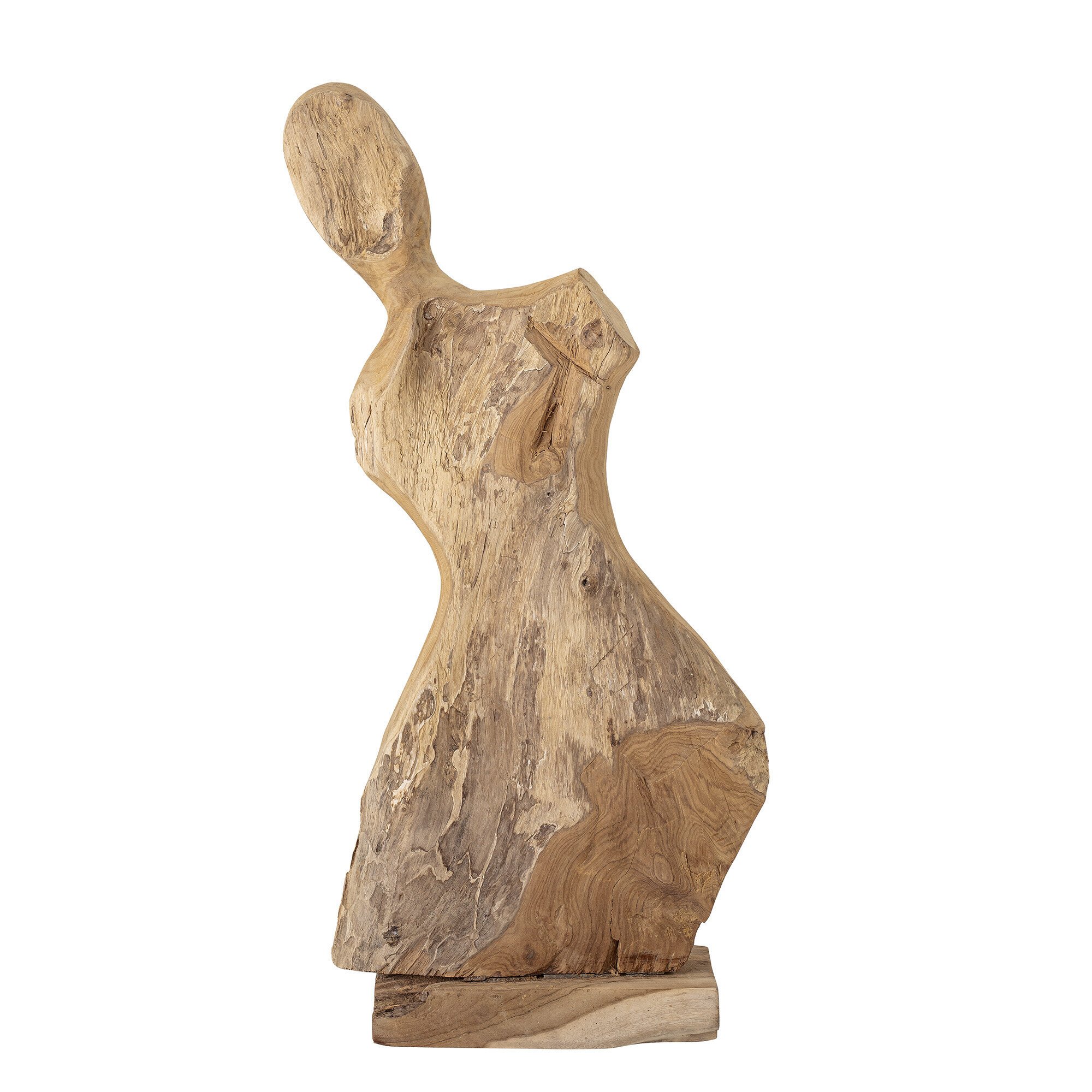 Figur Lenoa aus Teakholz, natur 