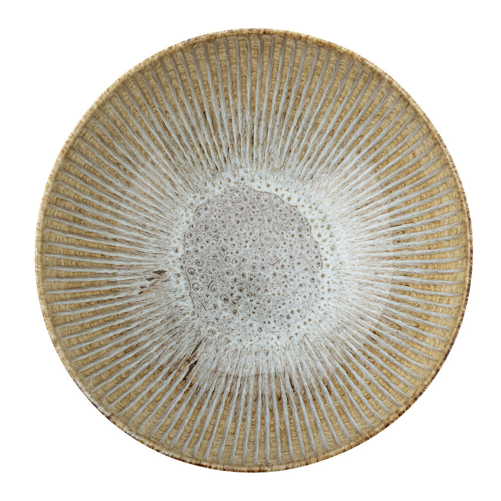 Fleur Schale, Natur, Steingut, nature Ø 27xH8,5 cm