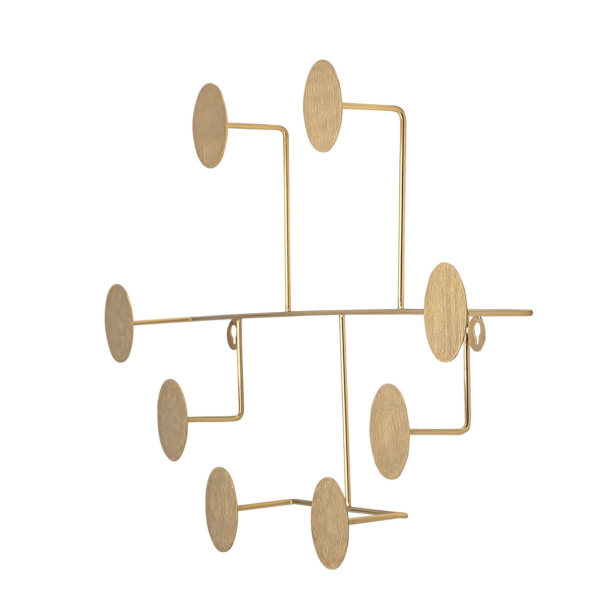 Garderobe Fia aus Metall, messing 