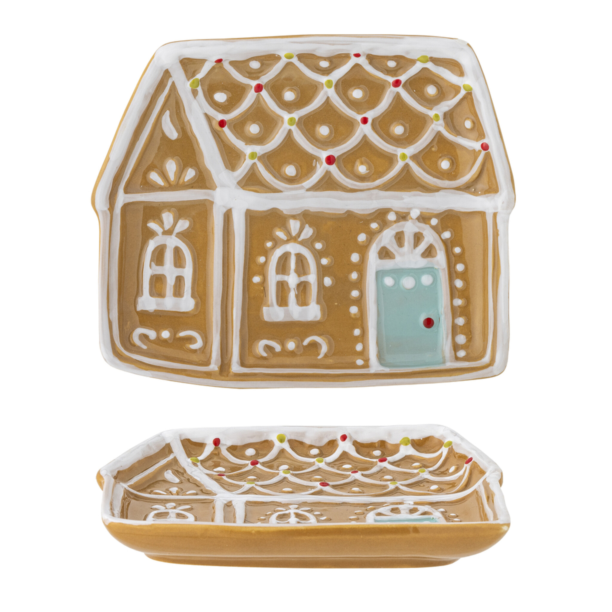 Ginnie Teller, Lebkuchenhäuschen, braun 