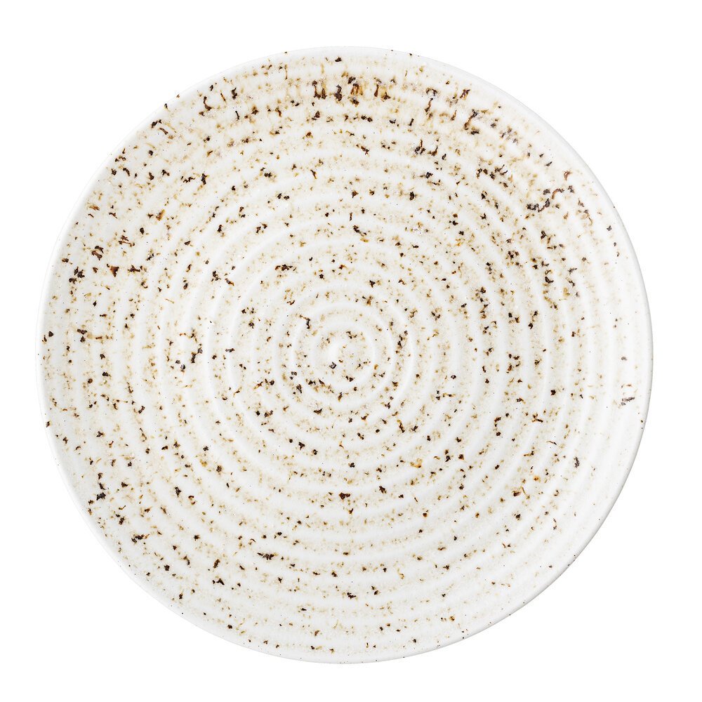 Großer Teller Willow gesprenkelt aus Steingut von Bloomingville günstig