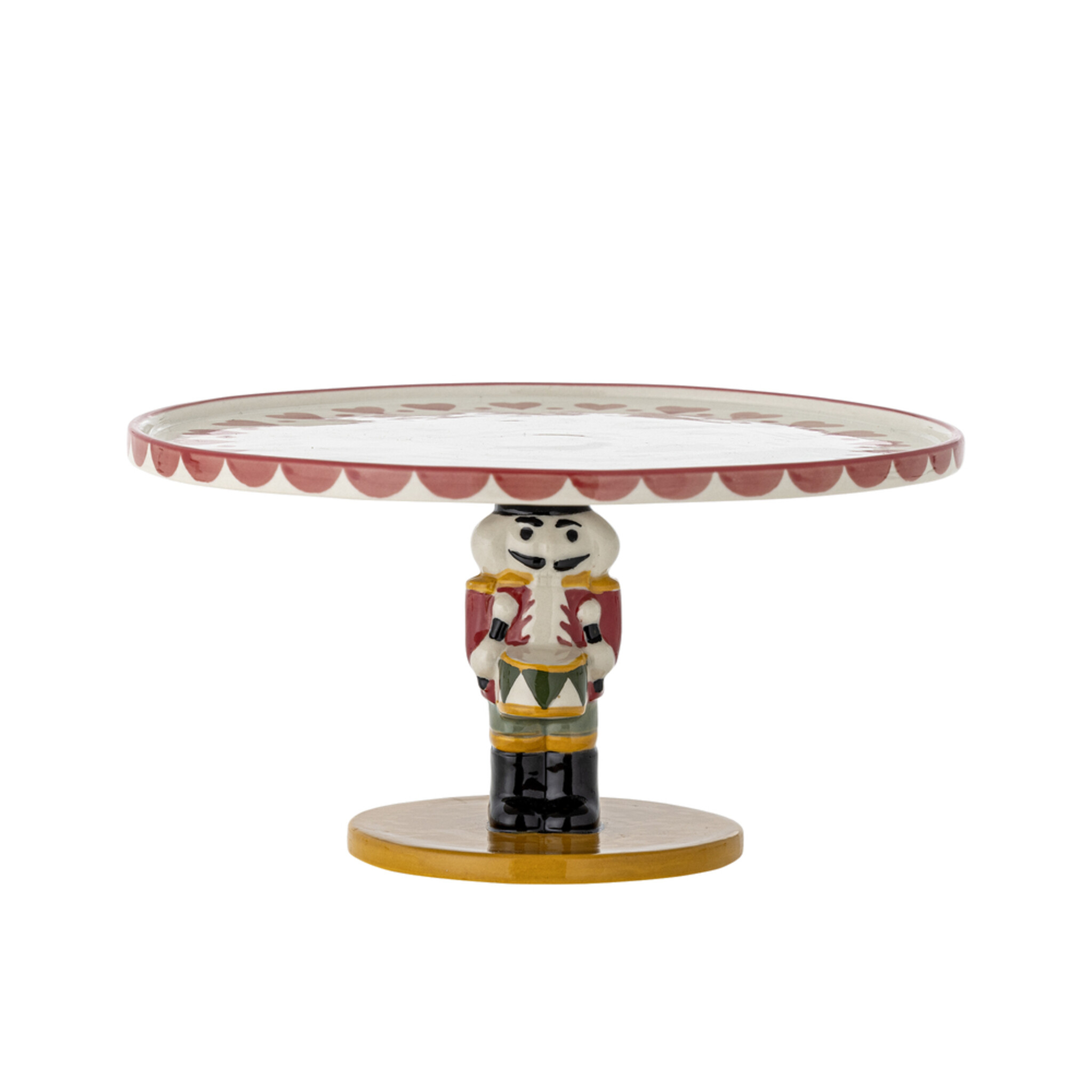 Jolly Kuchenteller aus Steingut, rot 