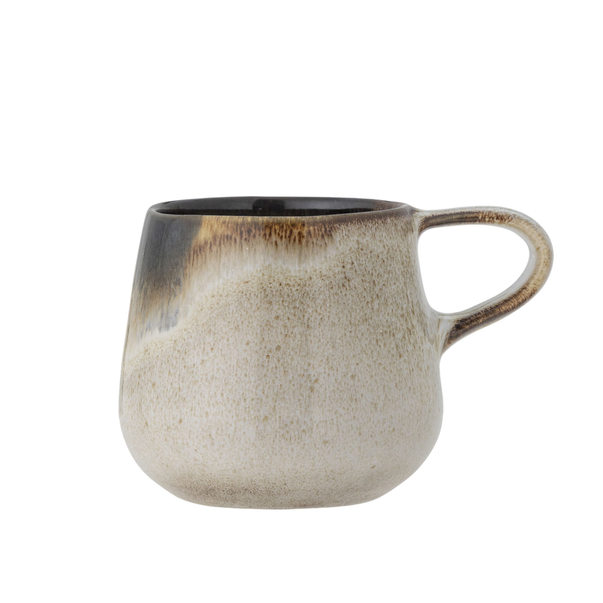 Jules Tasse aus Steingut, grau 