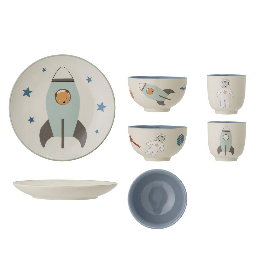 Kinder Geschirr Set Space, blau 