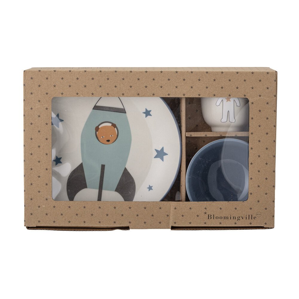Kinder Geschirr Set Space, blau 