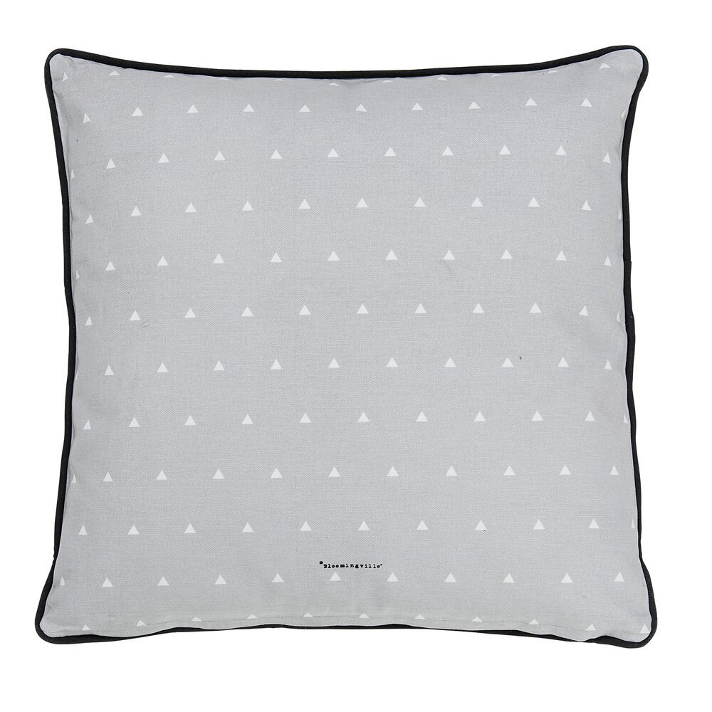 Kissen Monster aus Baumwolle, grau 