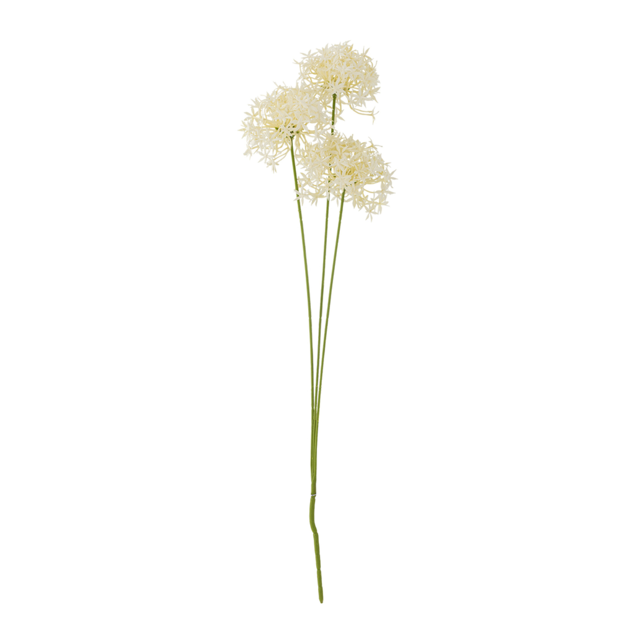 Künstlicher Allium Stiel Weiß, Kunstblume, weiss 