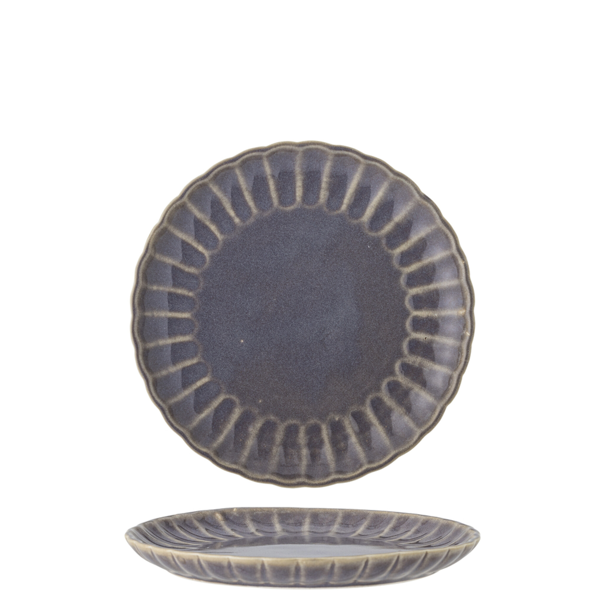 Latina Dessert-Teller, Steingut, purple 