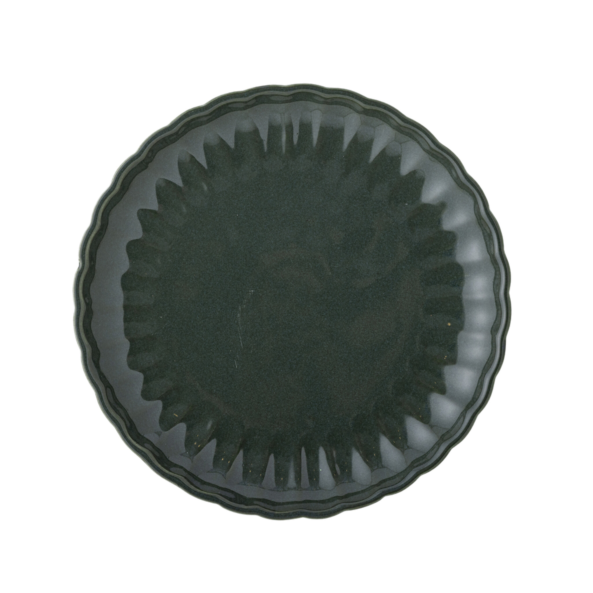 Latina Dessert-Teller, Steingut, dunkelgrün 