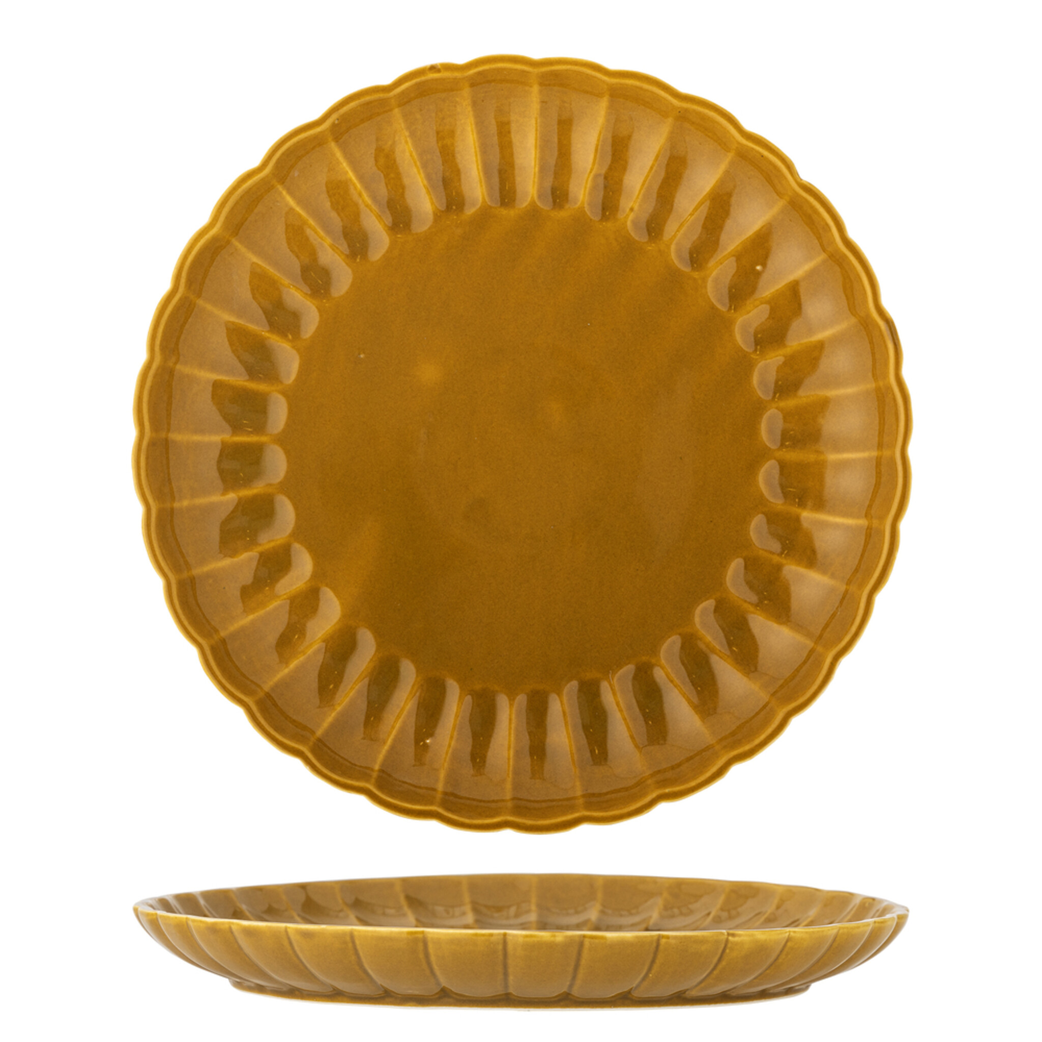 Latina Speiseteller, Steingut, gelb 