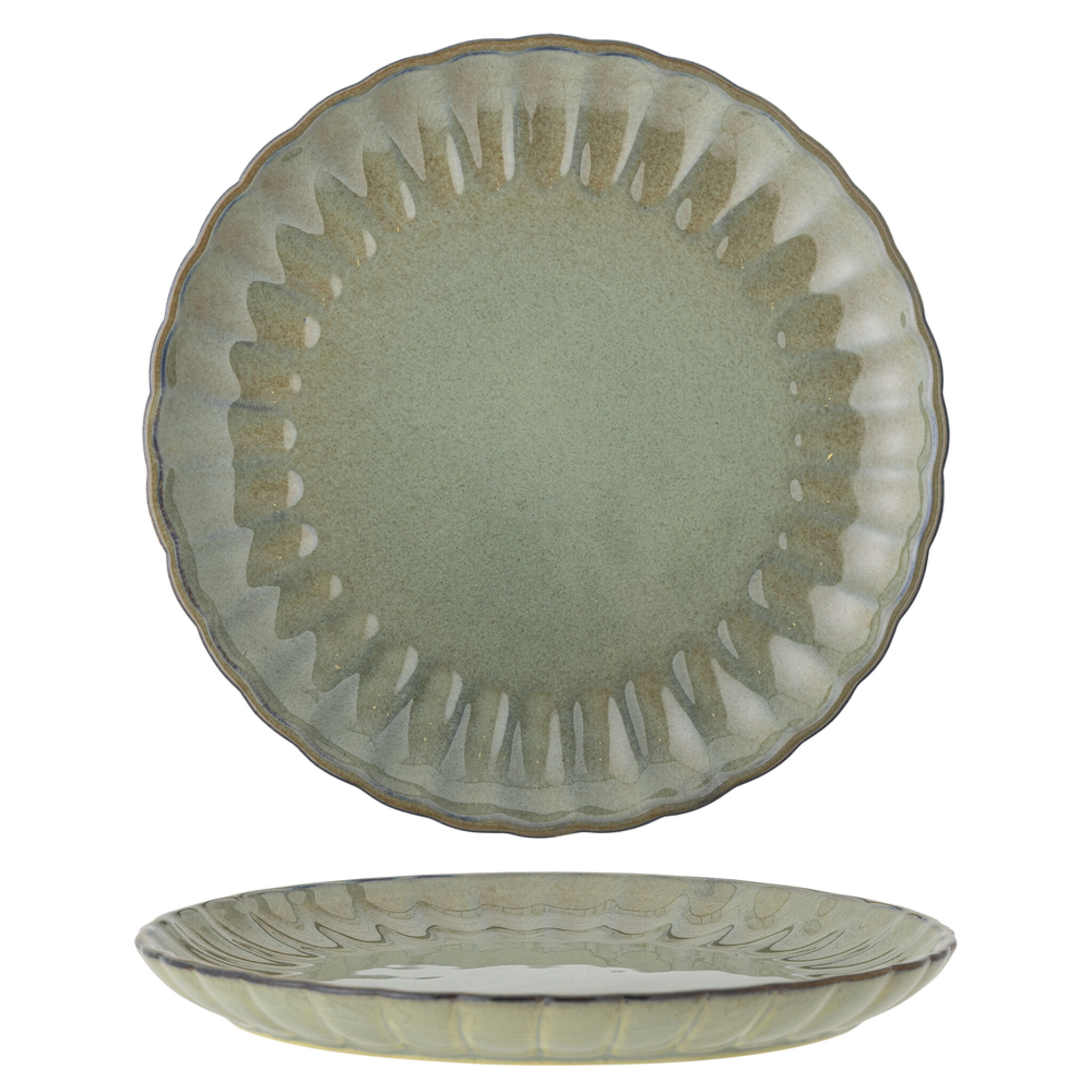 Latina Speiseteller, Steingut, grün 