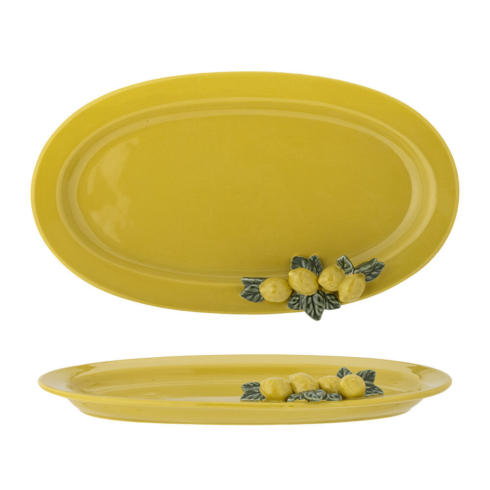 Limone Servierplatte, Gelb, Steingut, gelb 