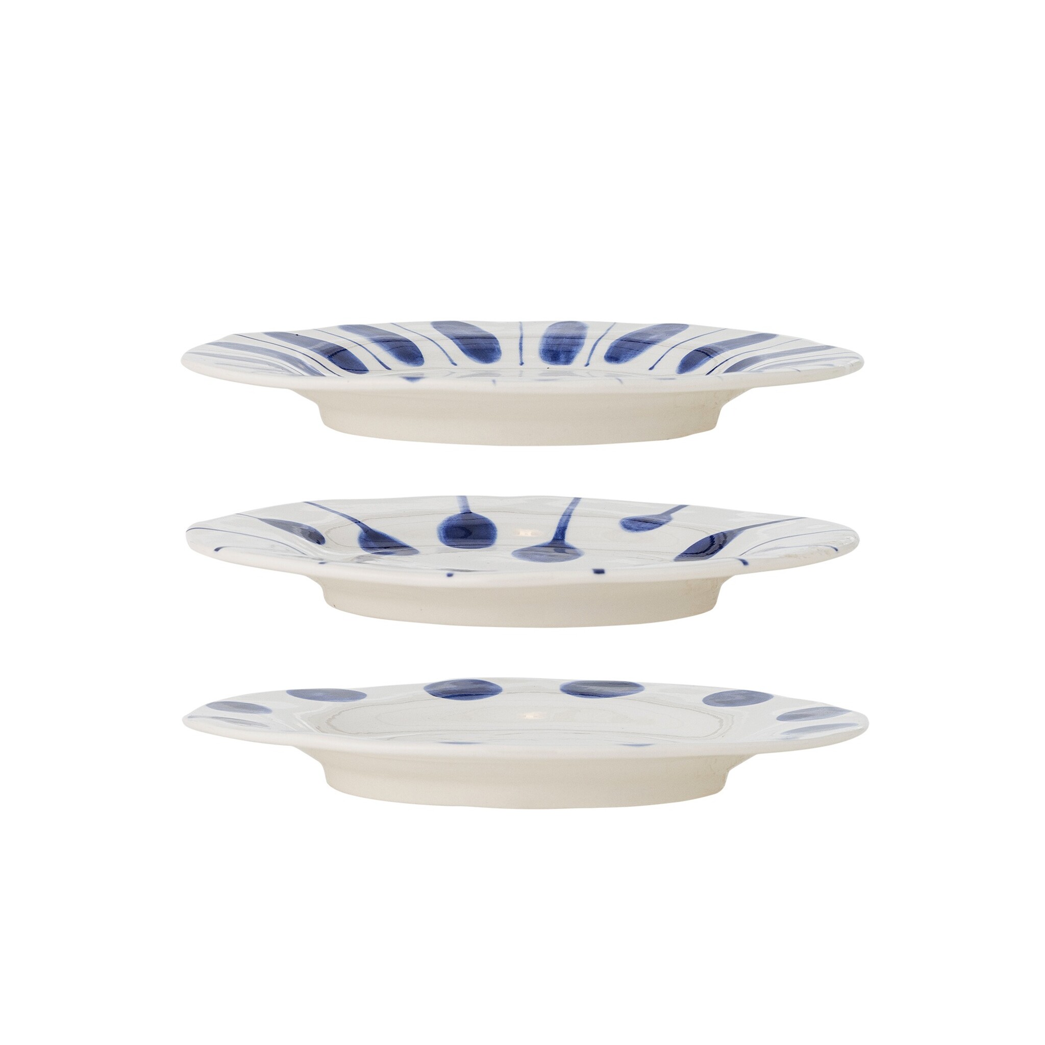 Linora Dessert Teller-Set 3er, blau 