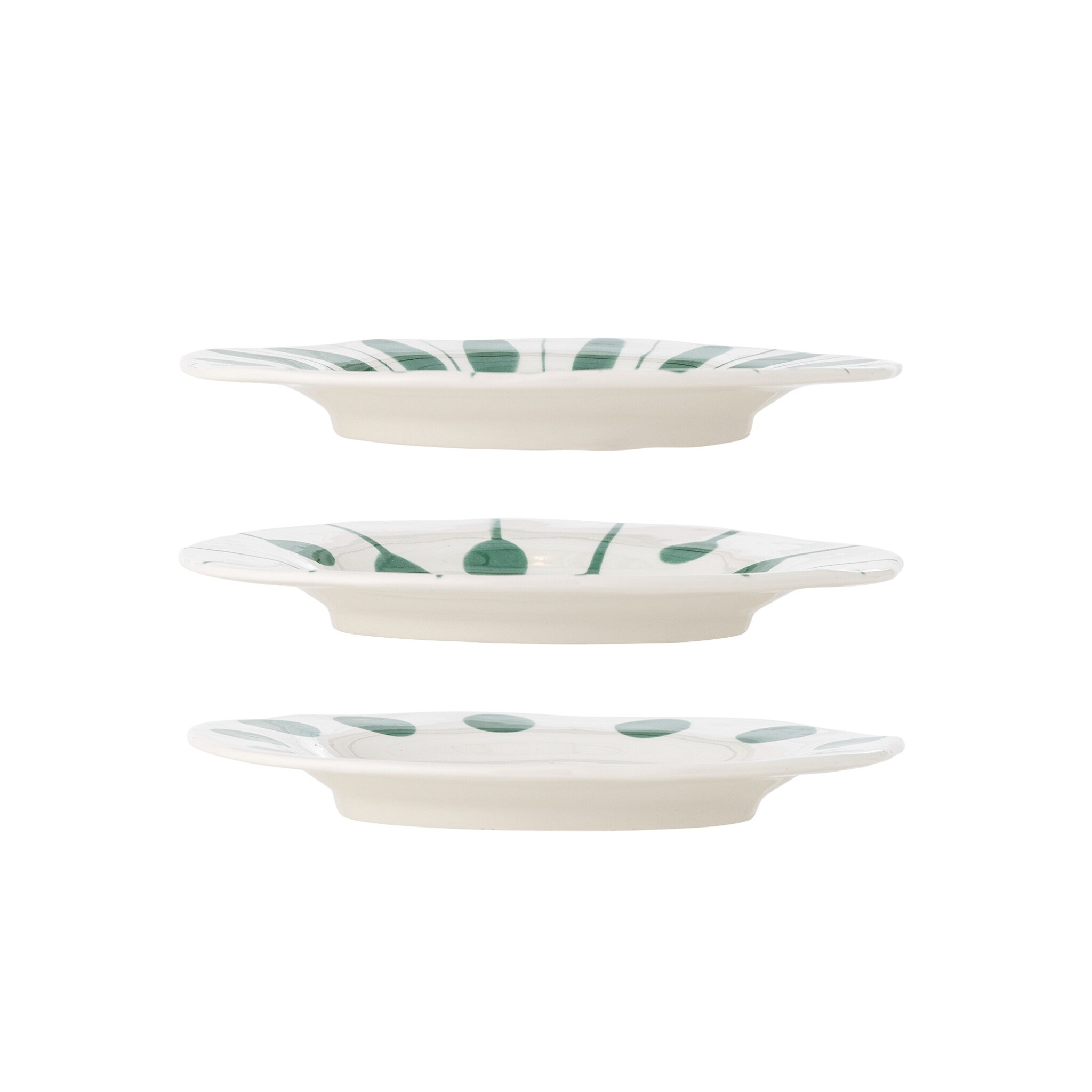 Linora Dessert Teller-Set 3er, grün 